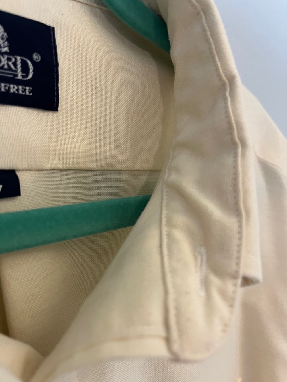 Stafford Short-Sleeve Button-Down Shirt - Cream - Picture 7 of 11
